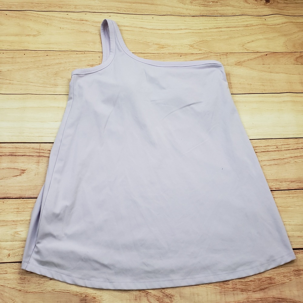 All in Motion One Shoulder Athletic Tank Top Womens‎ XXL Purple Built-In Bra